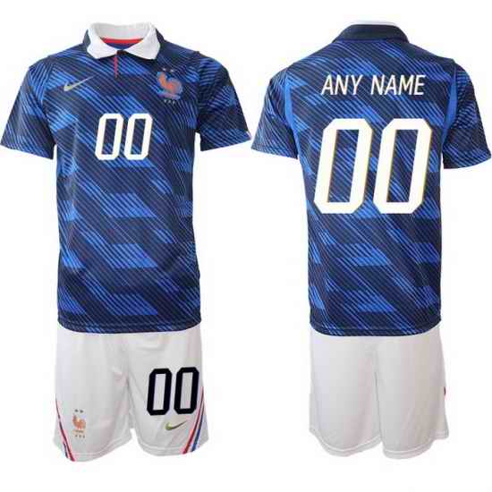Men France 2026 FIFA World Cup Blue Soccer Jersey Custom
